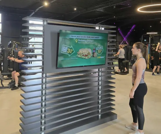 Subway Instore TV Werbung im Fitnessstudio